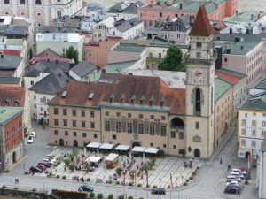 Passau view at overlook city hall