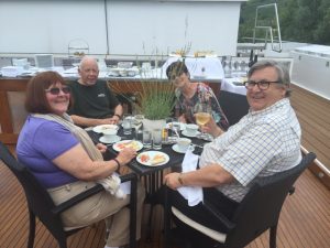 lunch on the sun deck